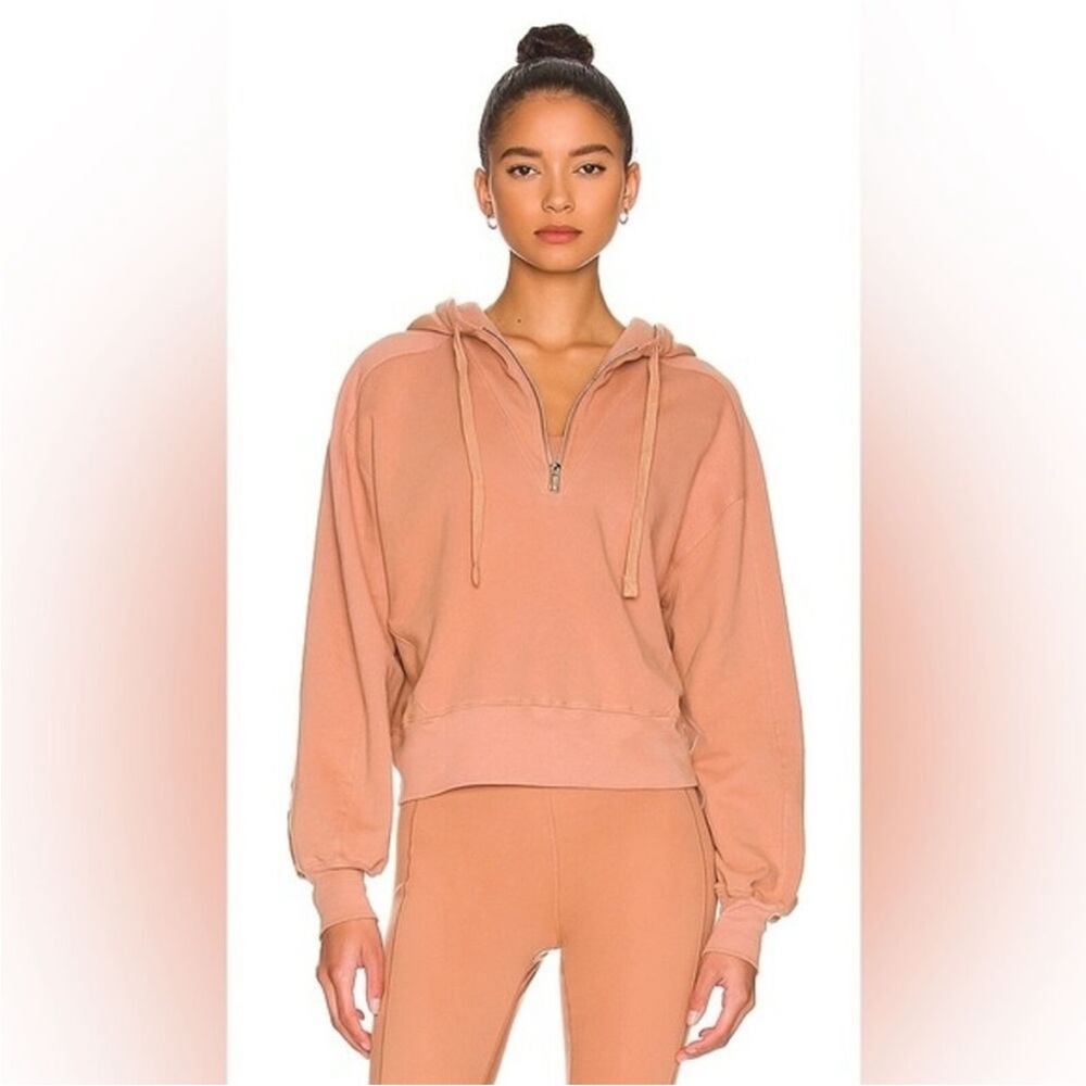 Revolve WELL BEING BEING WELL size small Avalon half zip hoodie organic cotton